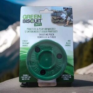 Green Biscuit Snipe Hockey Shooting/ Passing Training Puck Stick Street Handling